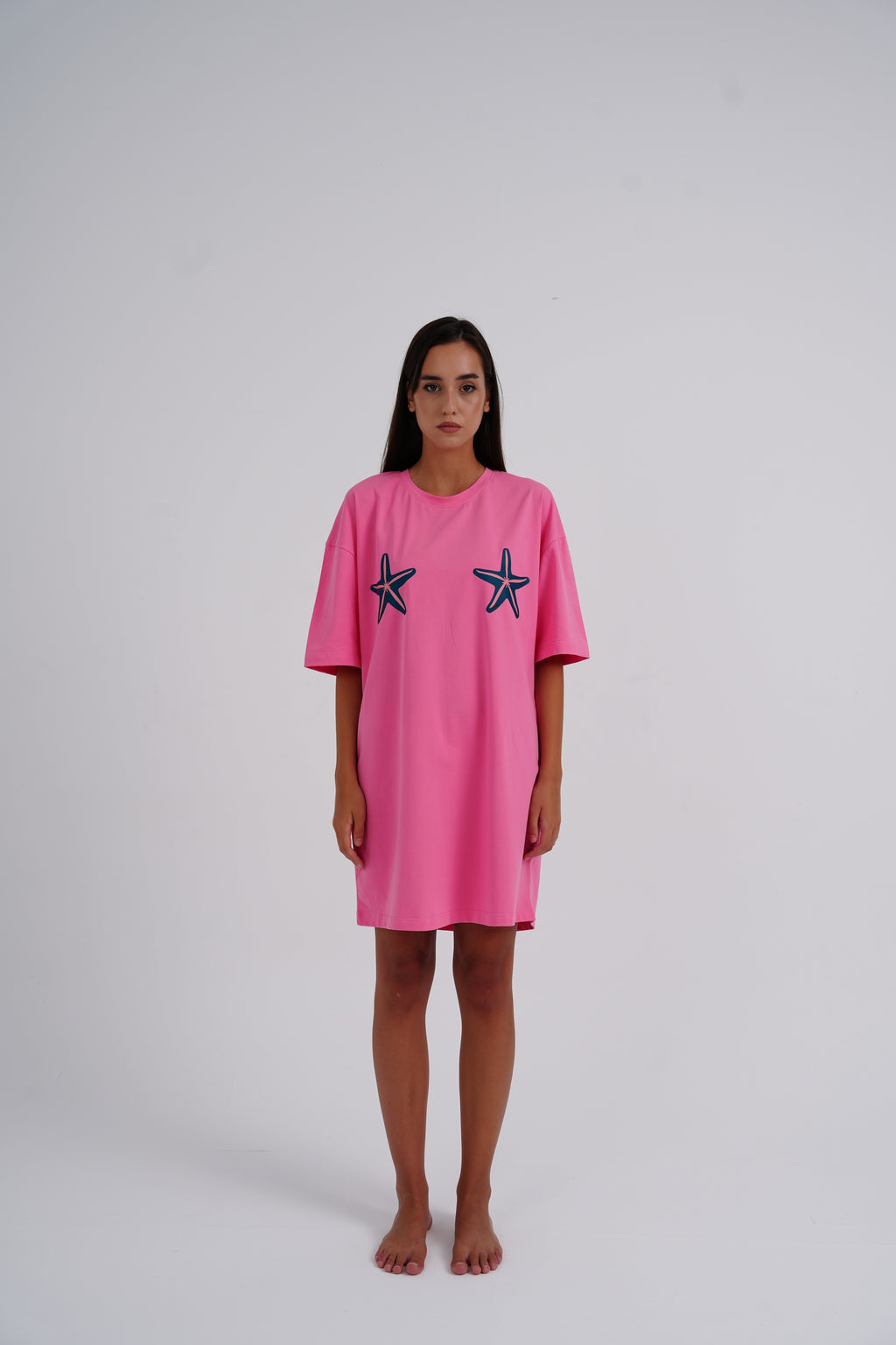 Pink Star Sleeping Shirt