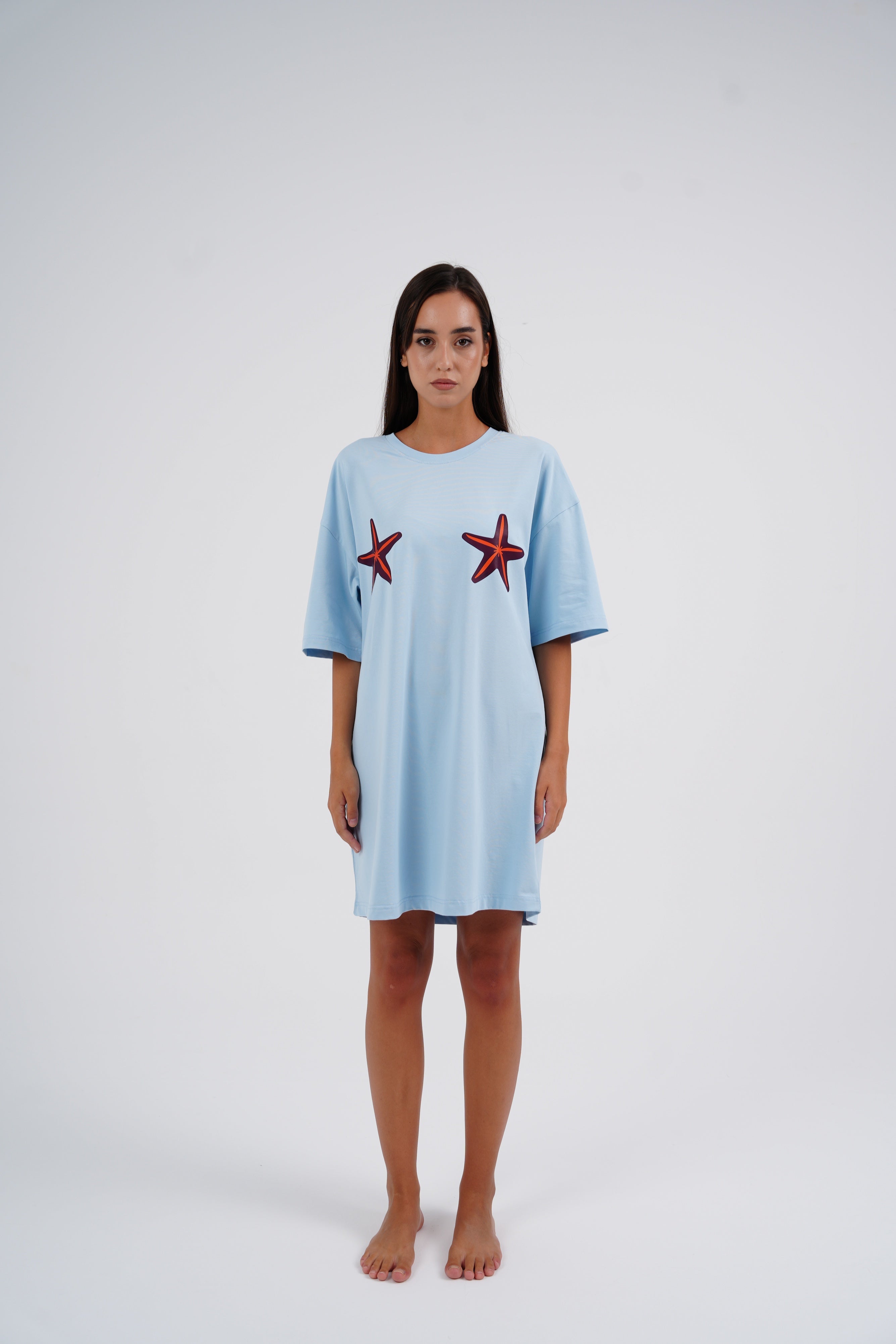 Blue Star Sleeping Shirt