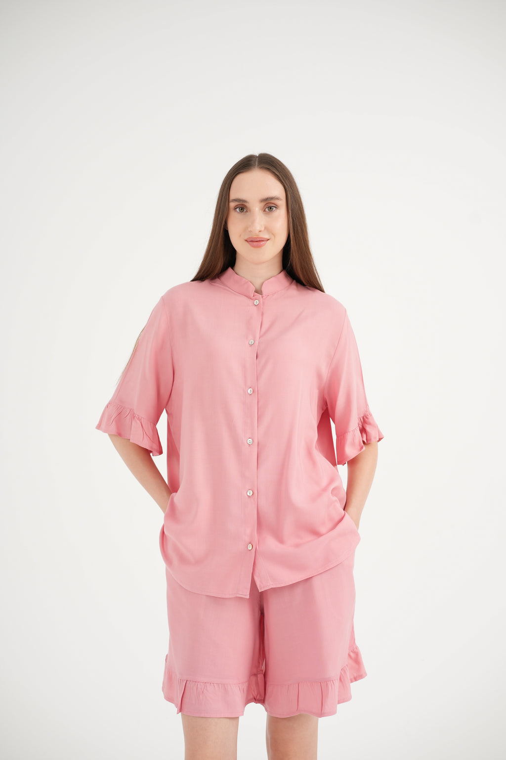 Suzi Dusty Pink Shorts Set