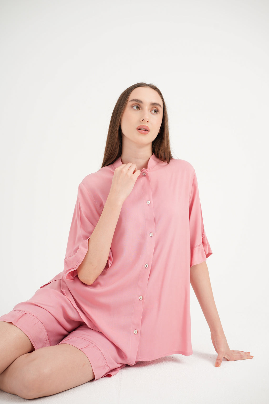 Suzi Dusty Pink Shorts Set
