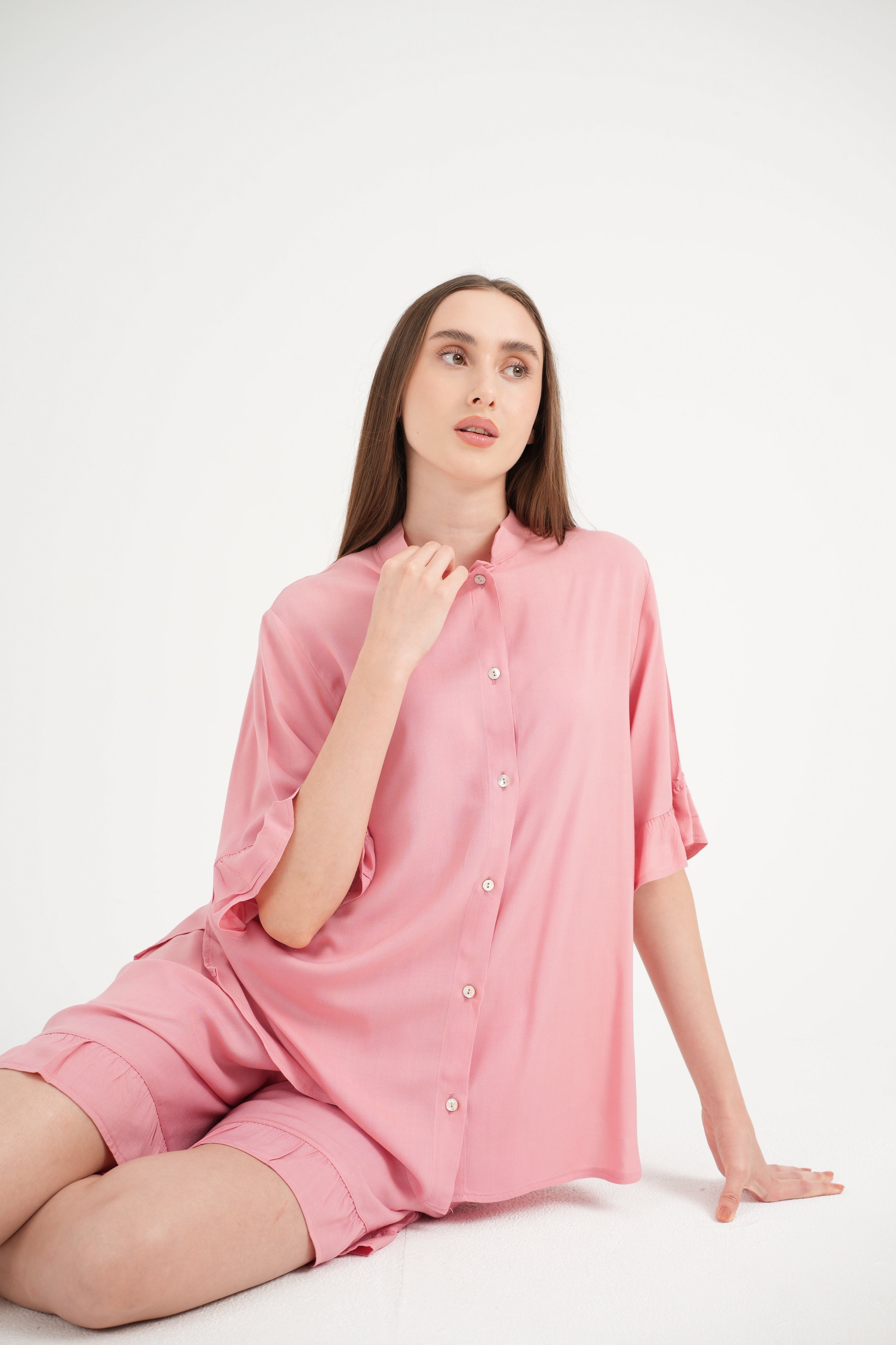 Suzi Dusty Pink Shorts Set