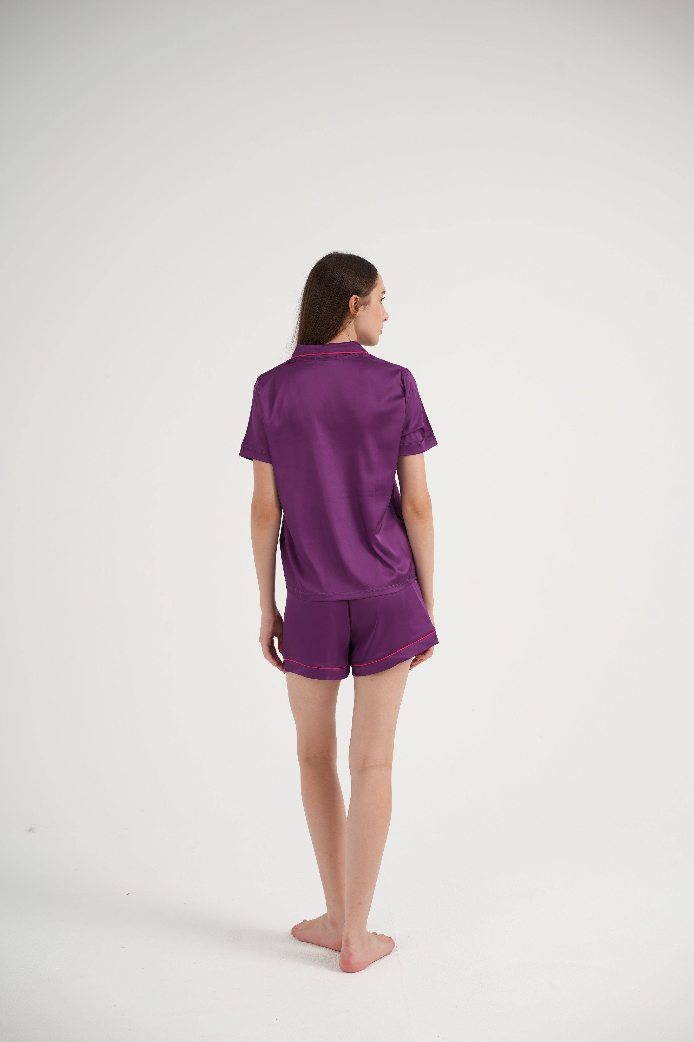 Mia Purple Shorts Set