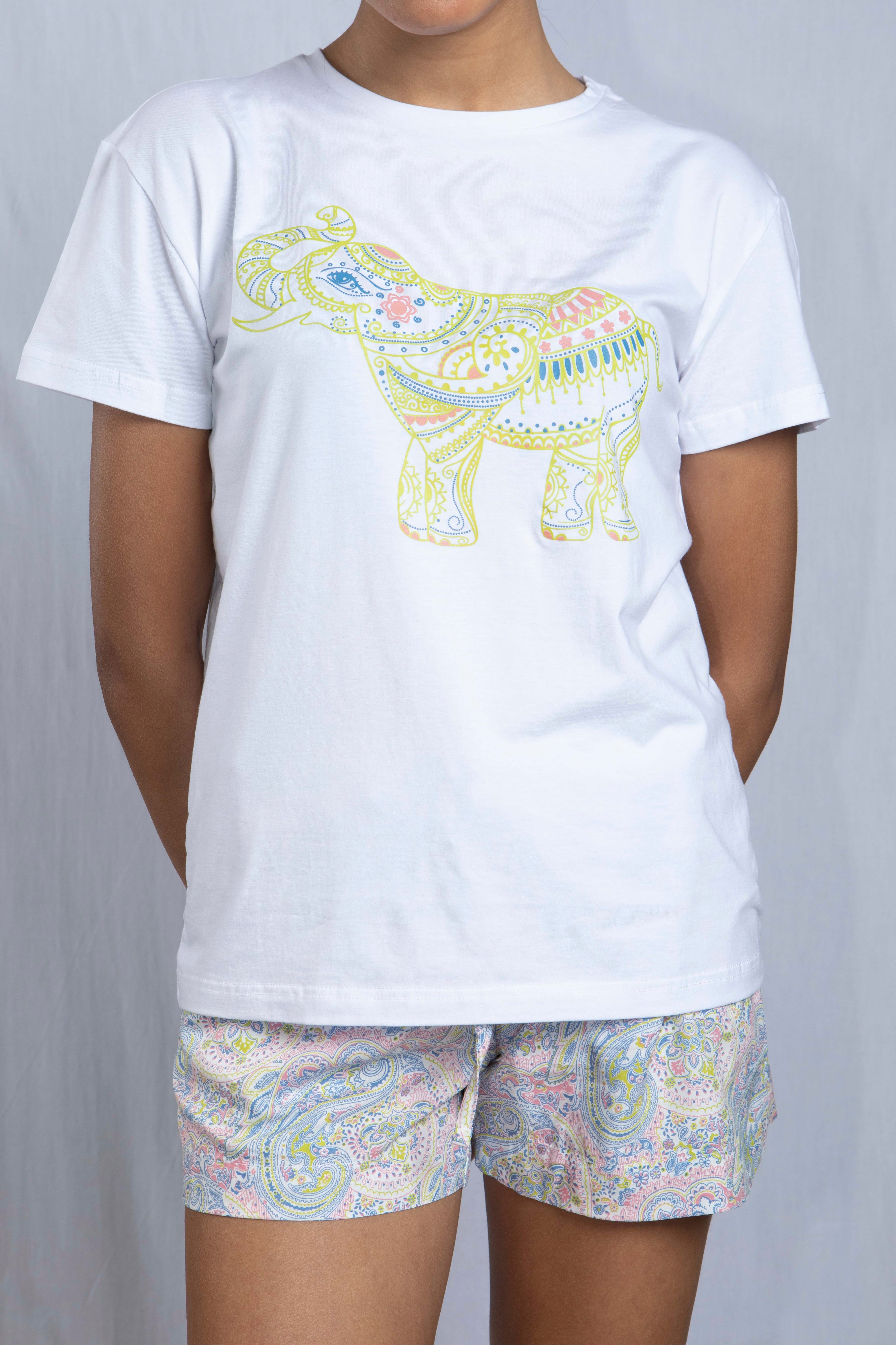 Elephant Shorts Set